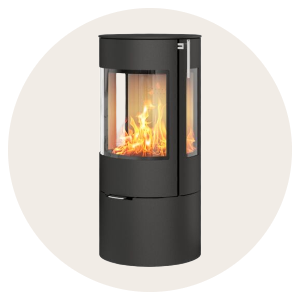 Brændeovne med sideglas